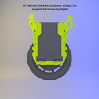 3D render of the V1 version without kickstand or jumpad mount