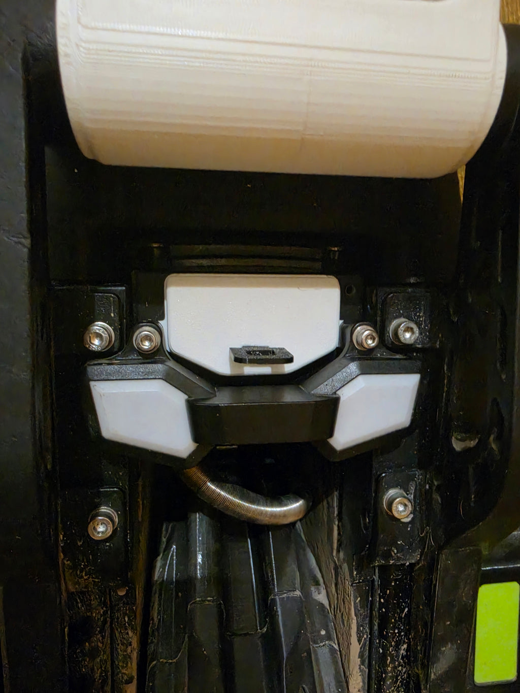 IXEZED 3D printed charging port cover fitted on a Leaperkim Lynx — view 3