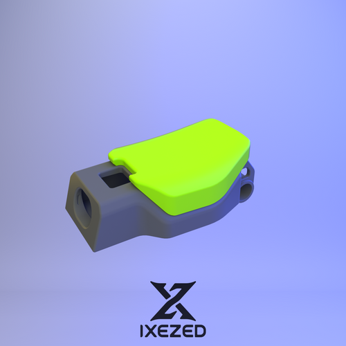 IXEZED 3D printed saddle fitted on a Leaperkim Lynx OG — view 1