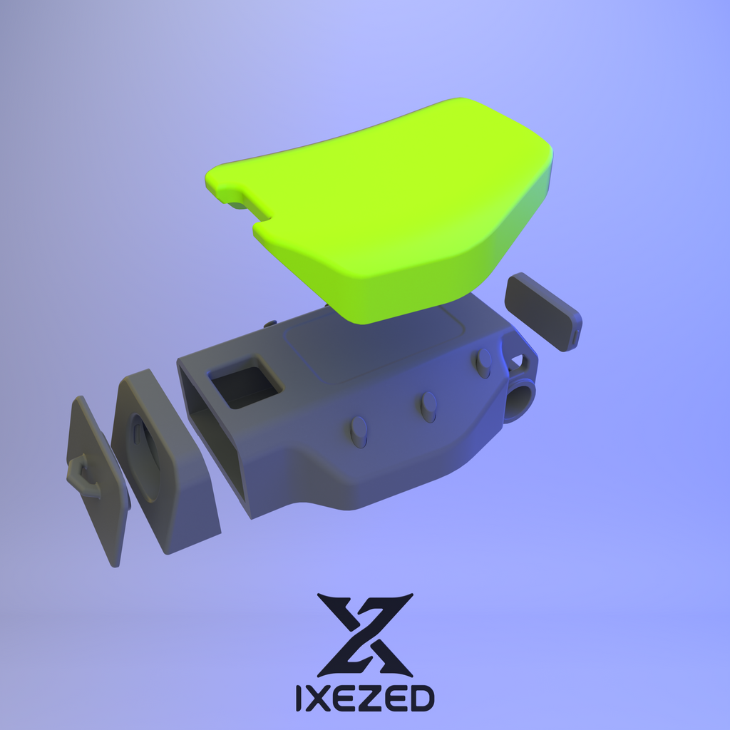 Selle IXEZED imprimée en 3D, montée sur un Leaperkim Lynx OG — vue 4